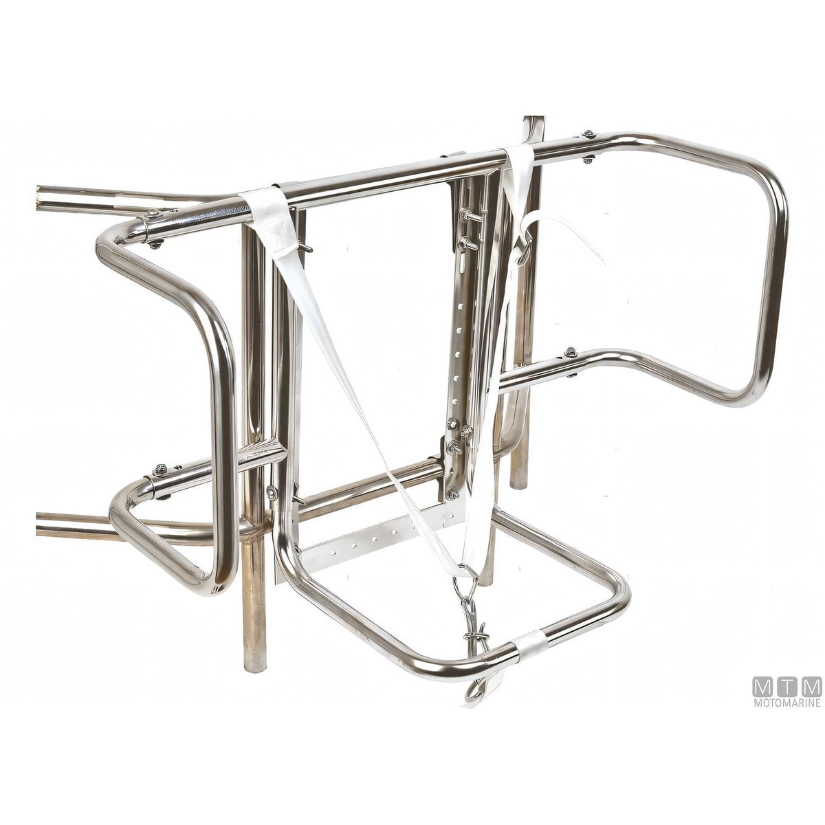 Motomarine sella regolabile in acciaio inox per zattere di salvataggio — 520x750xH200 mm