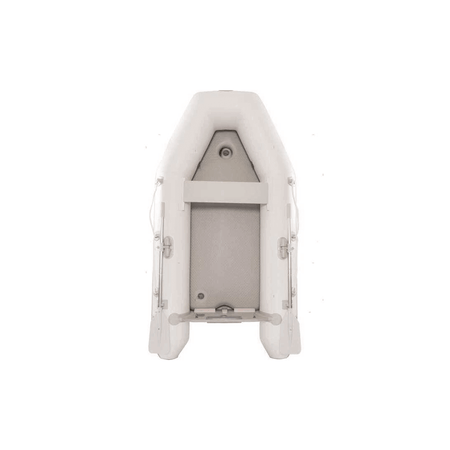 Tender gonfiabile EUROVINIL Plus DropStitch bianco vista dall'alto, chiglia gonfiabile e sedile in PVC | Onautica