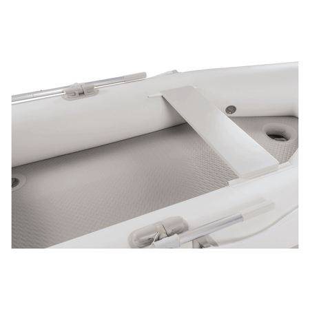 Interno tender gonfiabile EUROVINIL Plus DropStitch bianco con chiglia, pagaie alluminio e tappetino antisdrucciolo grigio | Onautica