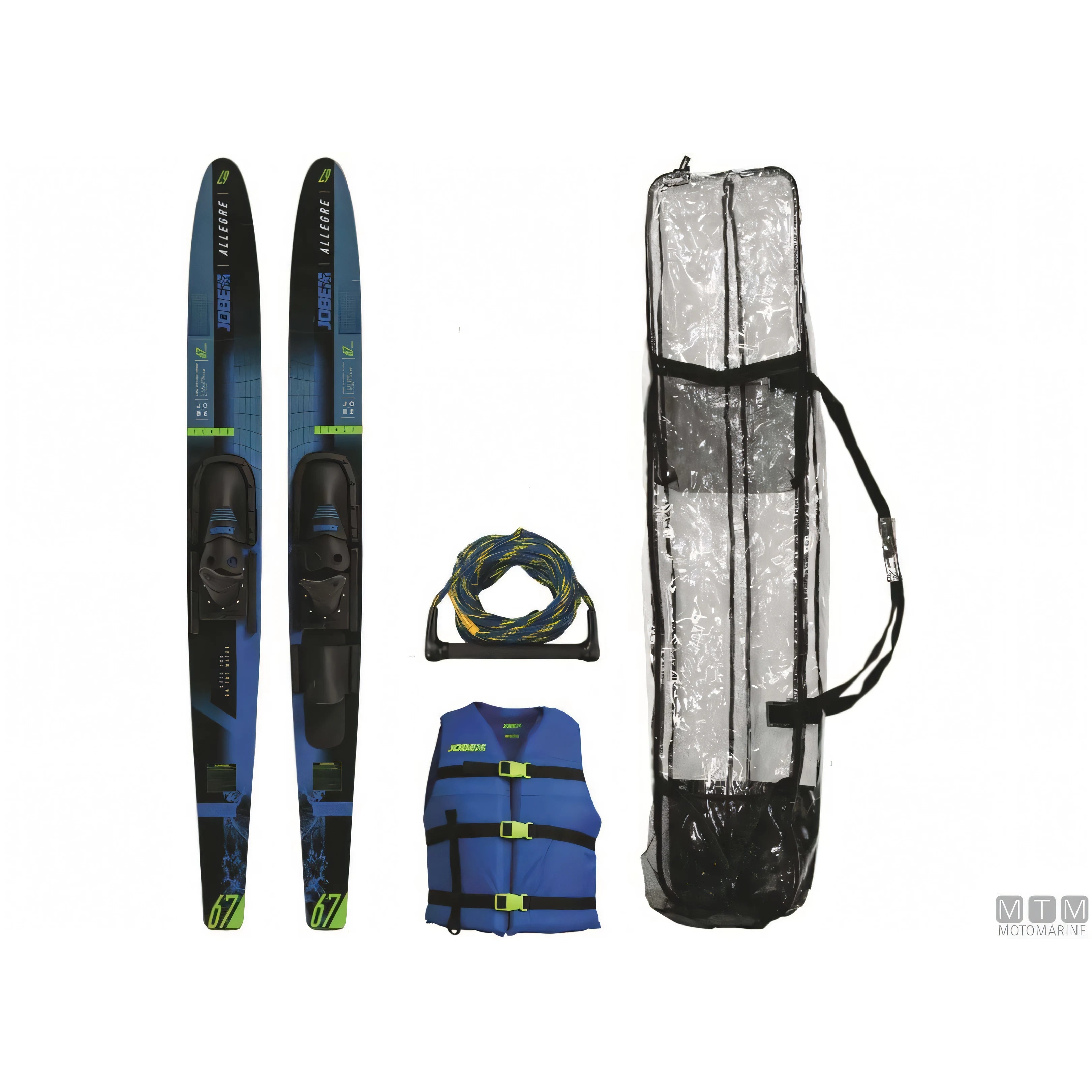 Jobe Sci d'Acqua Allegre Combo — Blu con accessori