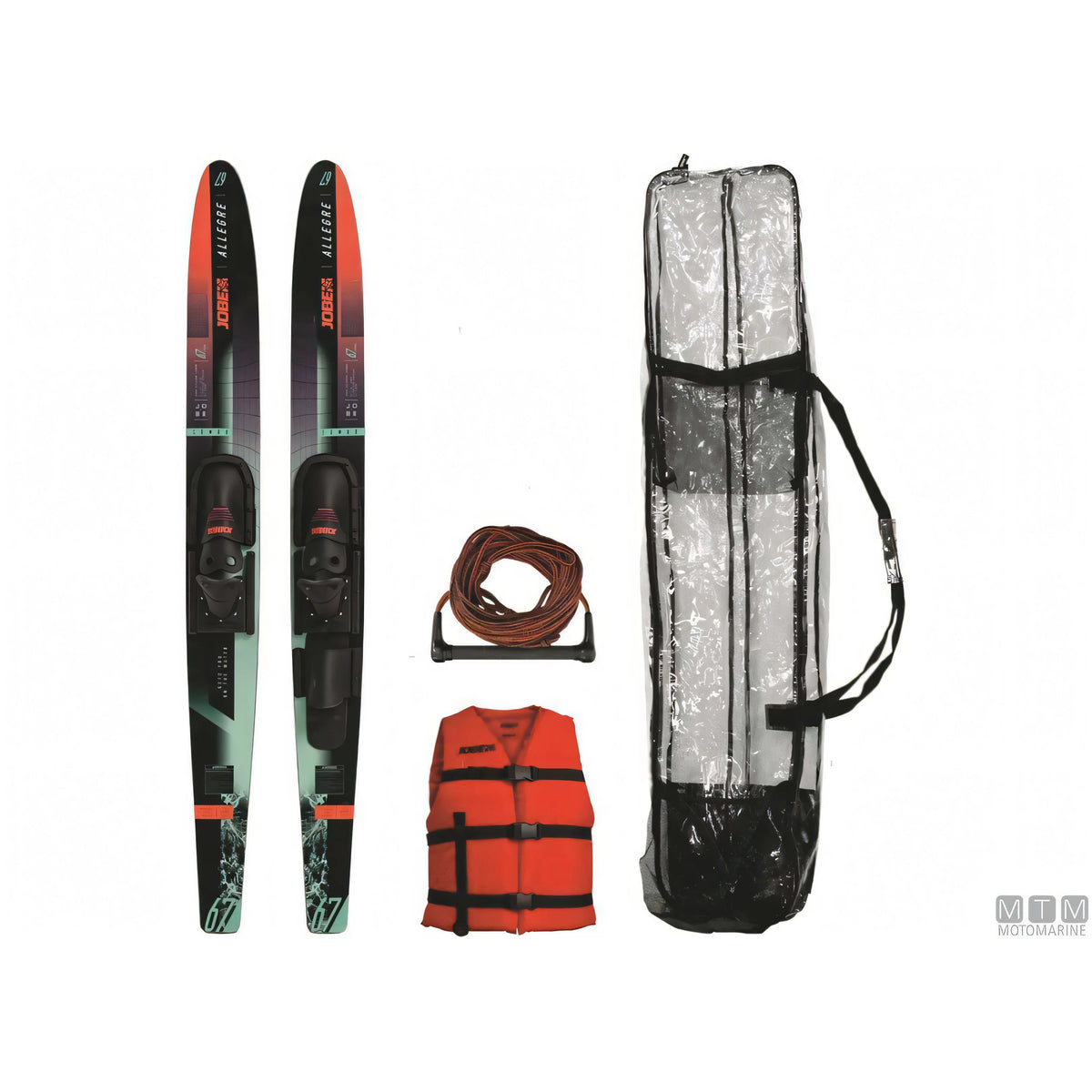 Jobe Sci d'Acqua Allegre Combo — Rosso con accessori