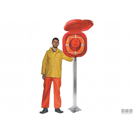 Can SB contenitore per salvagente anulare in ABS — Supporto H 200 cm