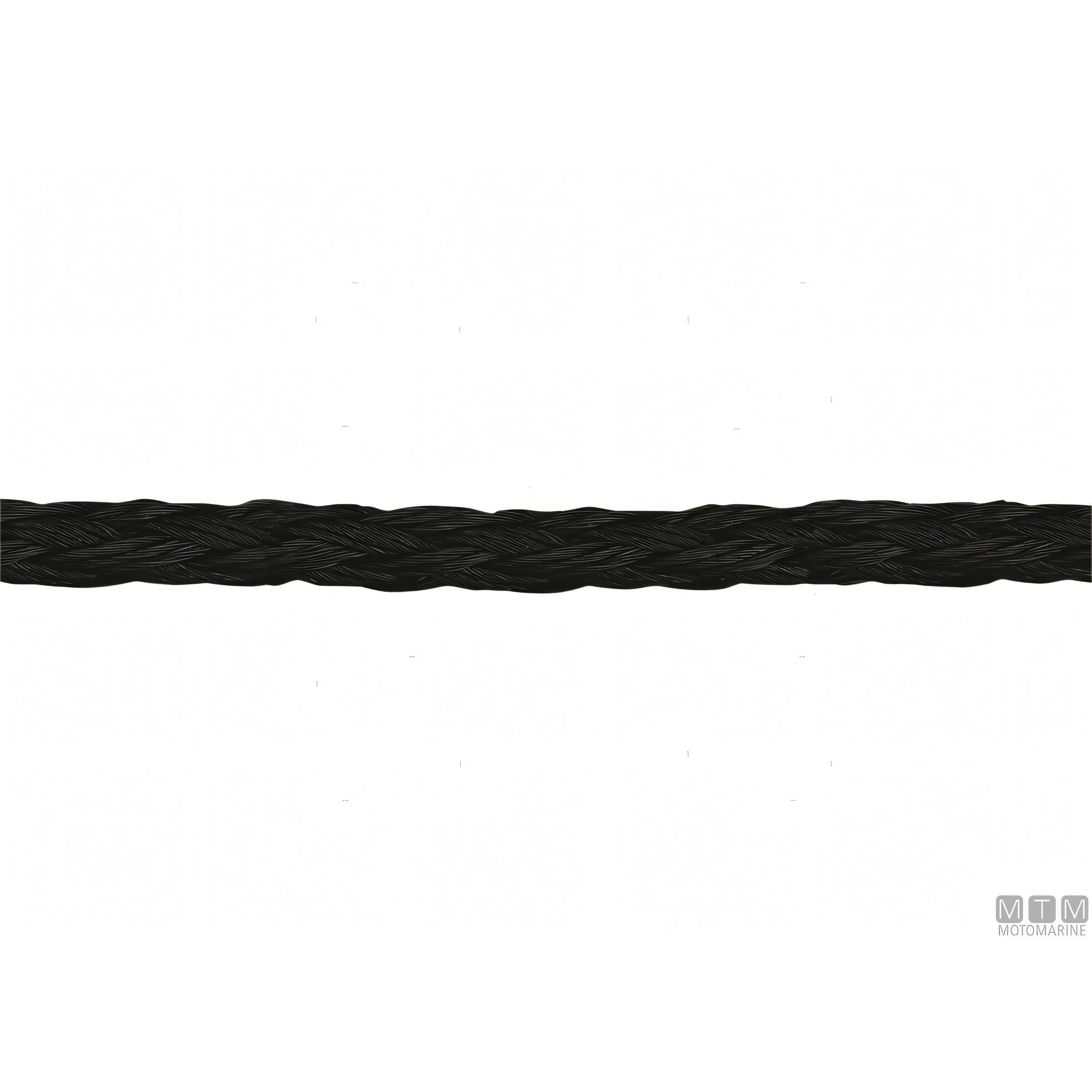 Motomarine treccia galleggiante in polietilene — Nera