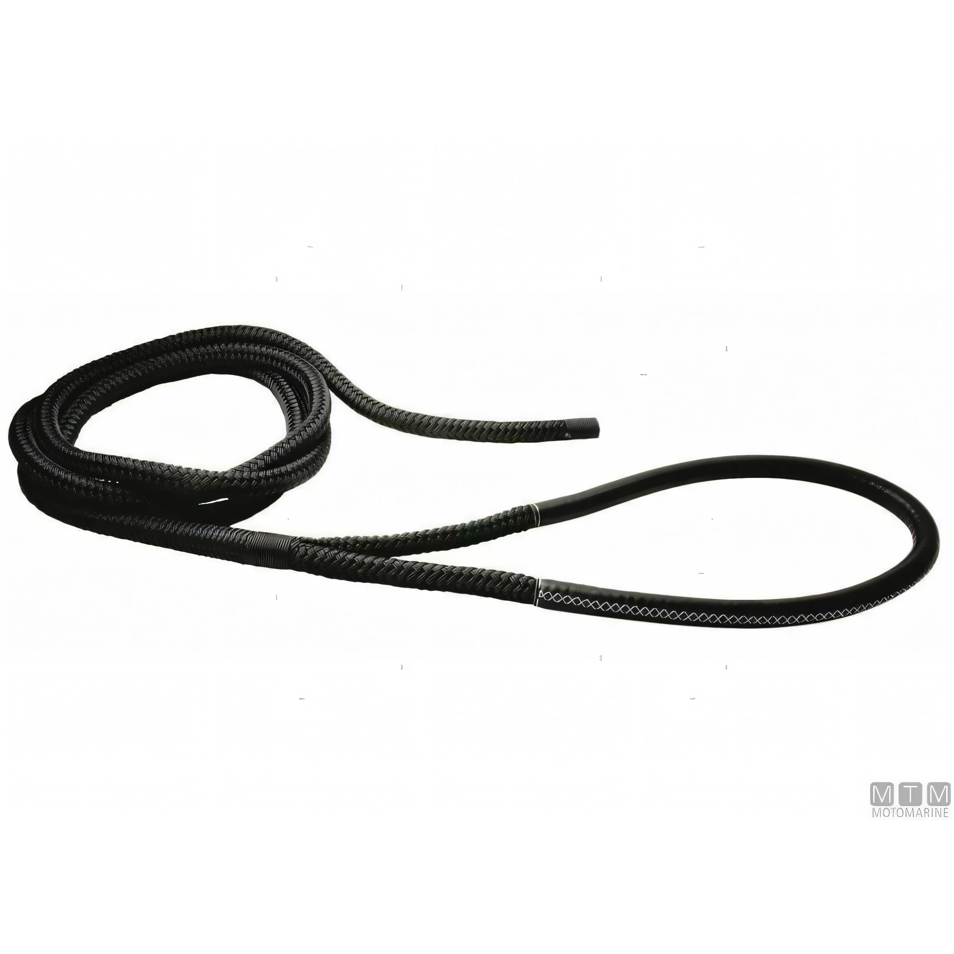 Treccia da Ormeggio Custom in Poliestere HT con Gassa Rinforzata Ø 24 mm — Nera · Gassa rinforzata · 16 m