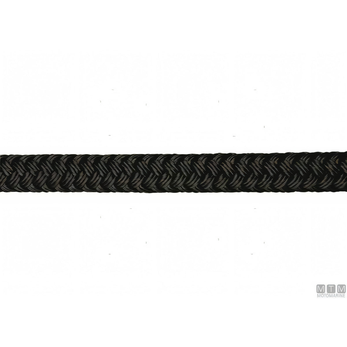 Treccia da Ormeggio Custom in Poliestere HT con Gassa Rinforzata Ø 24 mm — Nera · Gassa rinforzata · 16 m