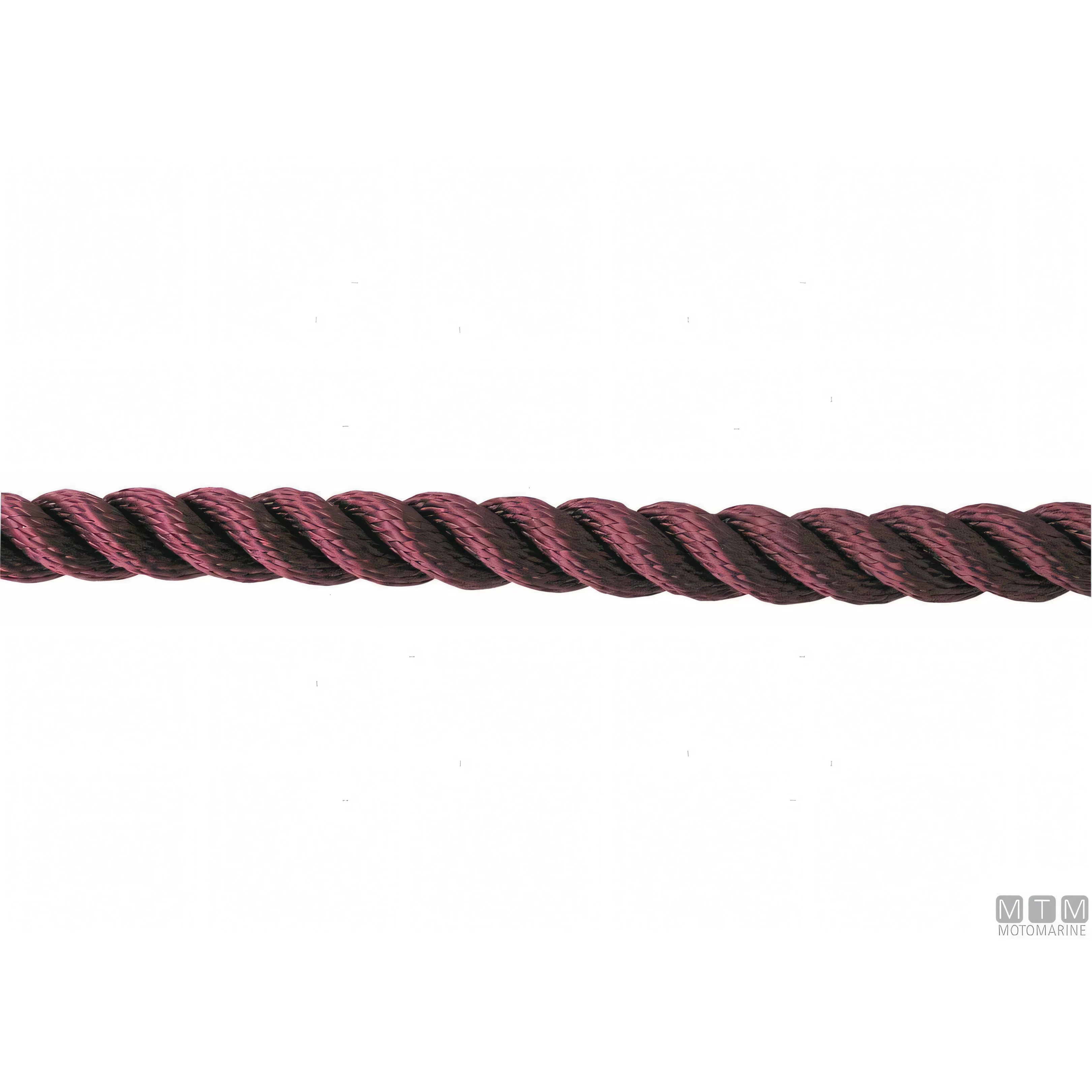 Cima 3 fusi in poliestere Ø 16 mm. rosso (RED WINE) — vista 2