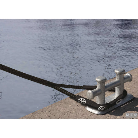 Treccia Liros Handy-Elastic Ø16 mm con Gassa 40 cm — Nera Ø10mm 6m