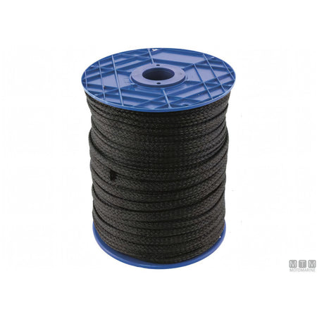 Motomarine cima piatta per parabordi in poliestere — Ø 10 mm - Nero