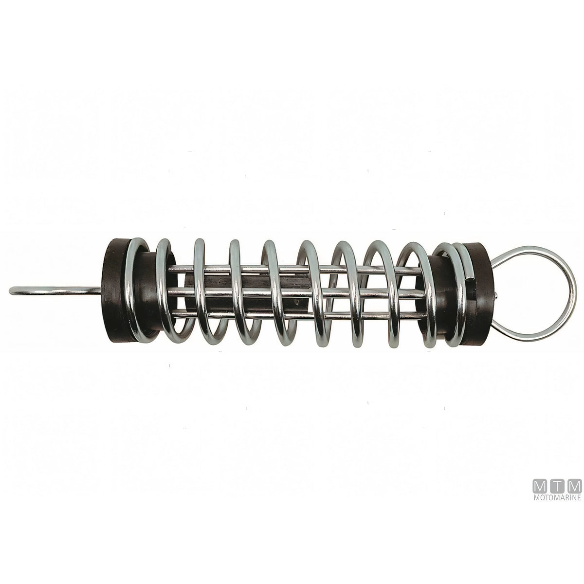 Molla d'Ormeggio in Acciaio Inox Lucidato con Piattelli Anticigolio — Fino a 7 metri - filo Ø 5 mm.
