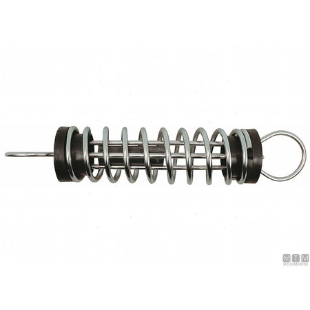 Molla d'Ormeggio in Acciaio Inox Lucidato con Piattelli Anticigolio — Fino a 7 metri - filo Ø 5 mm.