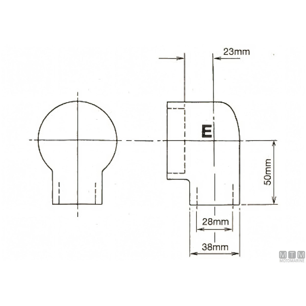 Bowman refrigerante olio DC in lega di Nichel — Manicotto a gomito Ø 28 mm