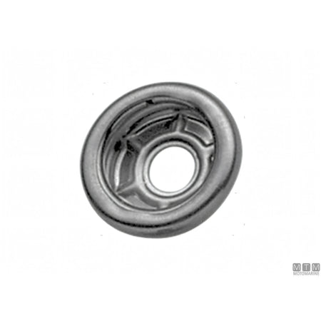 Bottone a pressione in acciaio inox Ø 15 mm — Sotto-testa (B)