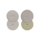 Dischetti velcro rotondi Ø 25mm bianchi e beige, lato morbido e agganciante, per tessuti e rivestimenti | Onautica