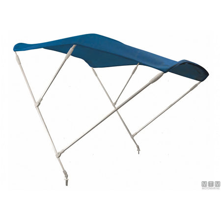 Capottina MTM 3 archi in acciaio inox blu — 185 cm