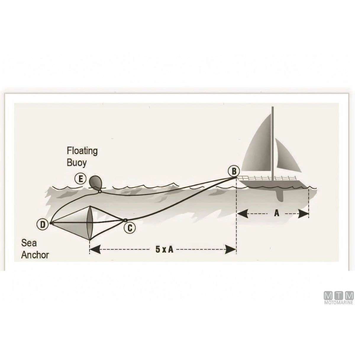 Motomarine Ancora Galleggiante Sea Guardians in nylon — vista 5