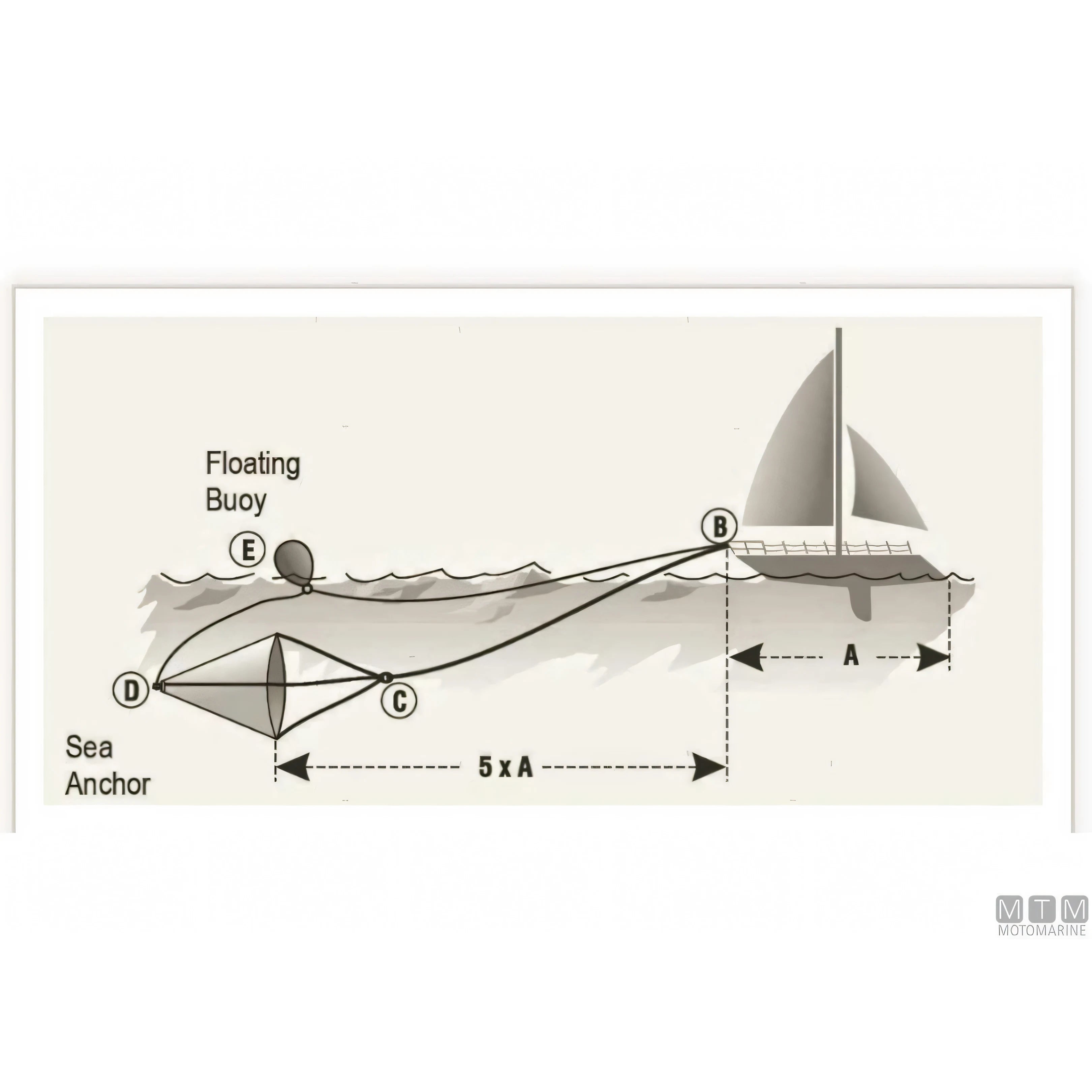 Motomarine Ancora Galleggiante Sea Guardians in nylon — vista 5