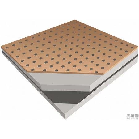 Motomarine rivestimento fono termo isolante Akustikabsorber in gomma — 100x120 cm