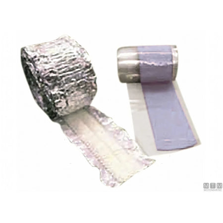Motomarine nastro termoisolante elastico fibra di vetro e alluminio — 50 mm x 5,5 m