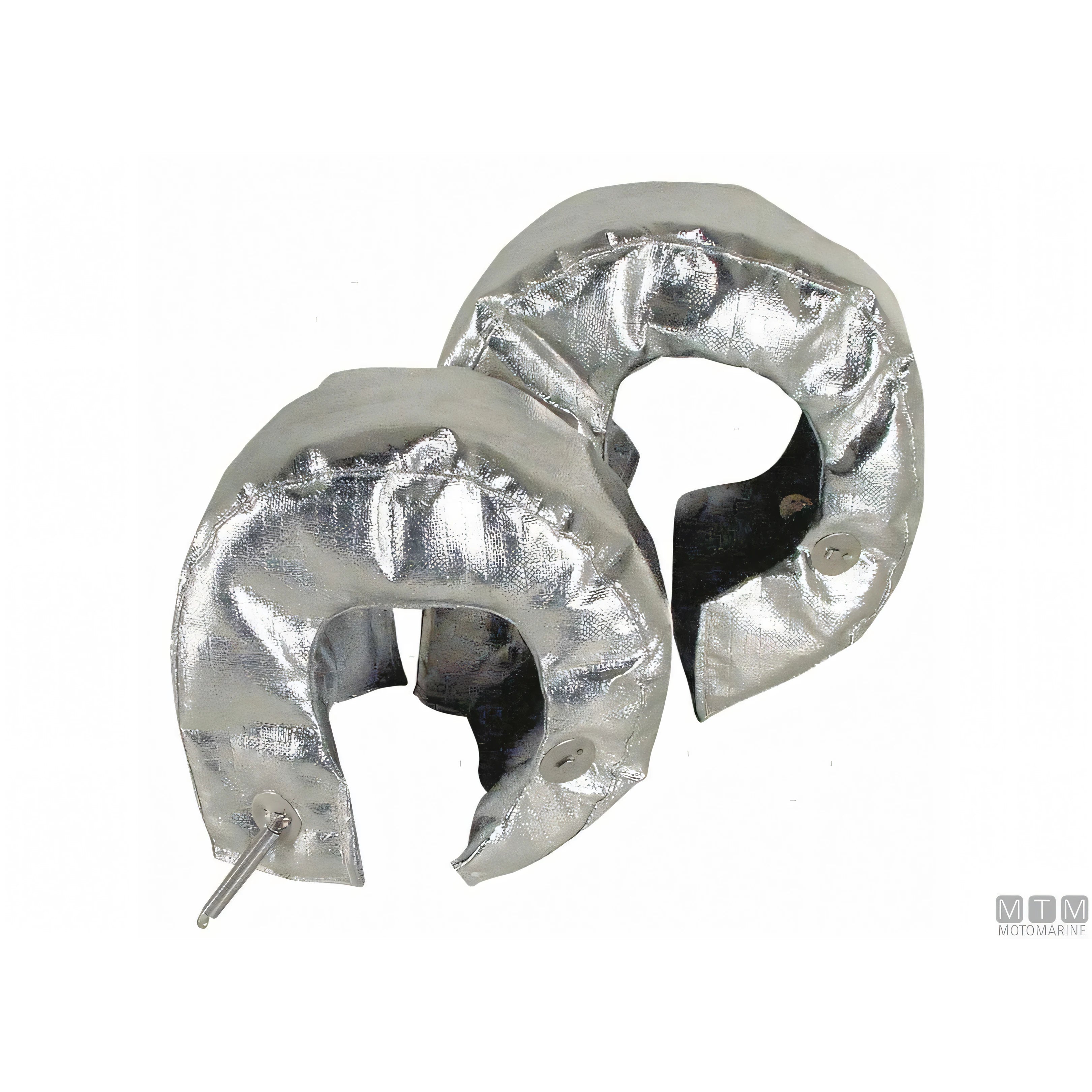 Motomarine copertura termoisolante per turbina in tessuto vetro e fibre ceramiche — Ø 180-200 mm