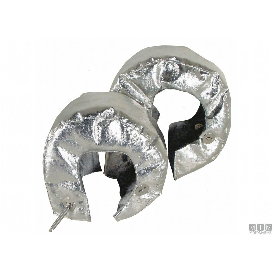 Motomarine copertura termoisolante per turbina in tessuto vetro e fibre ceramiche — Ø 180-200 mm