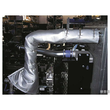 Motomarine copertura termoisolante per tubo scarico in tessuto di vetro e fibre ceramiche — Ø 70 mm