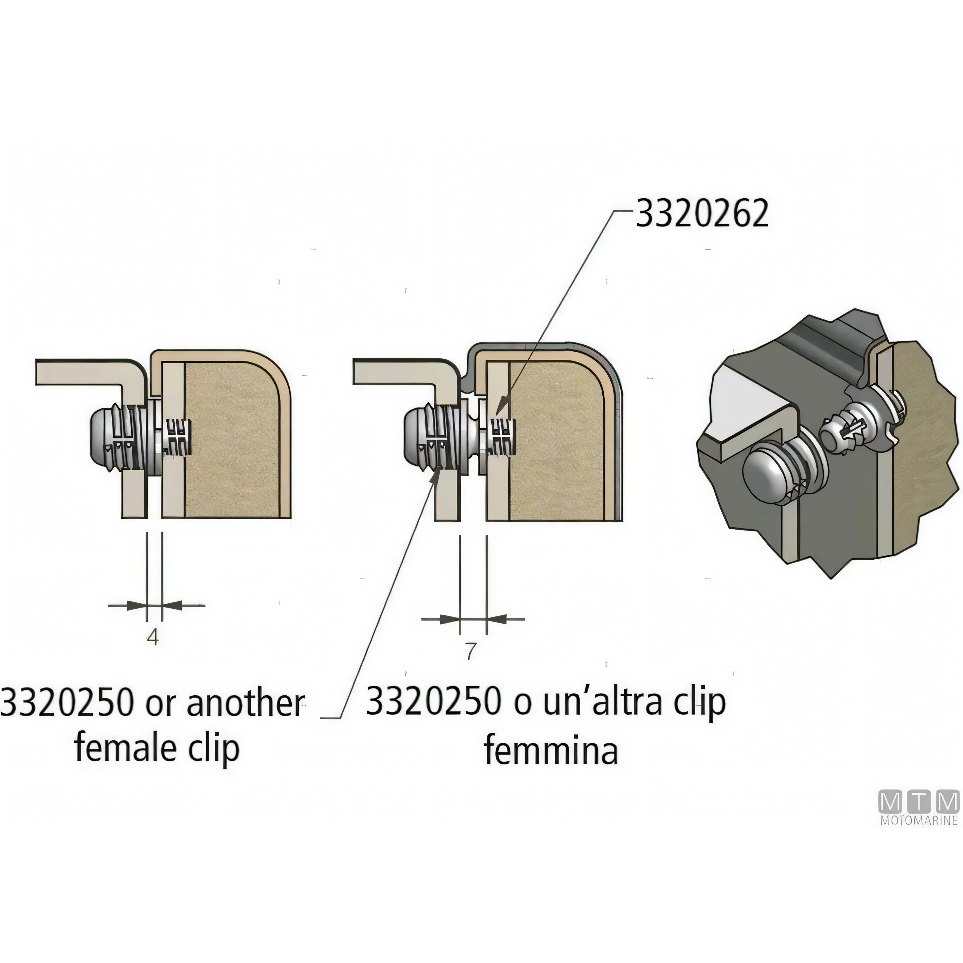 Fastmount componente sistema fissaggio pannelli STD — vista 5