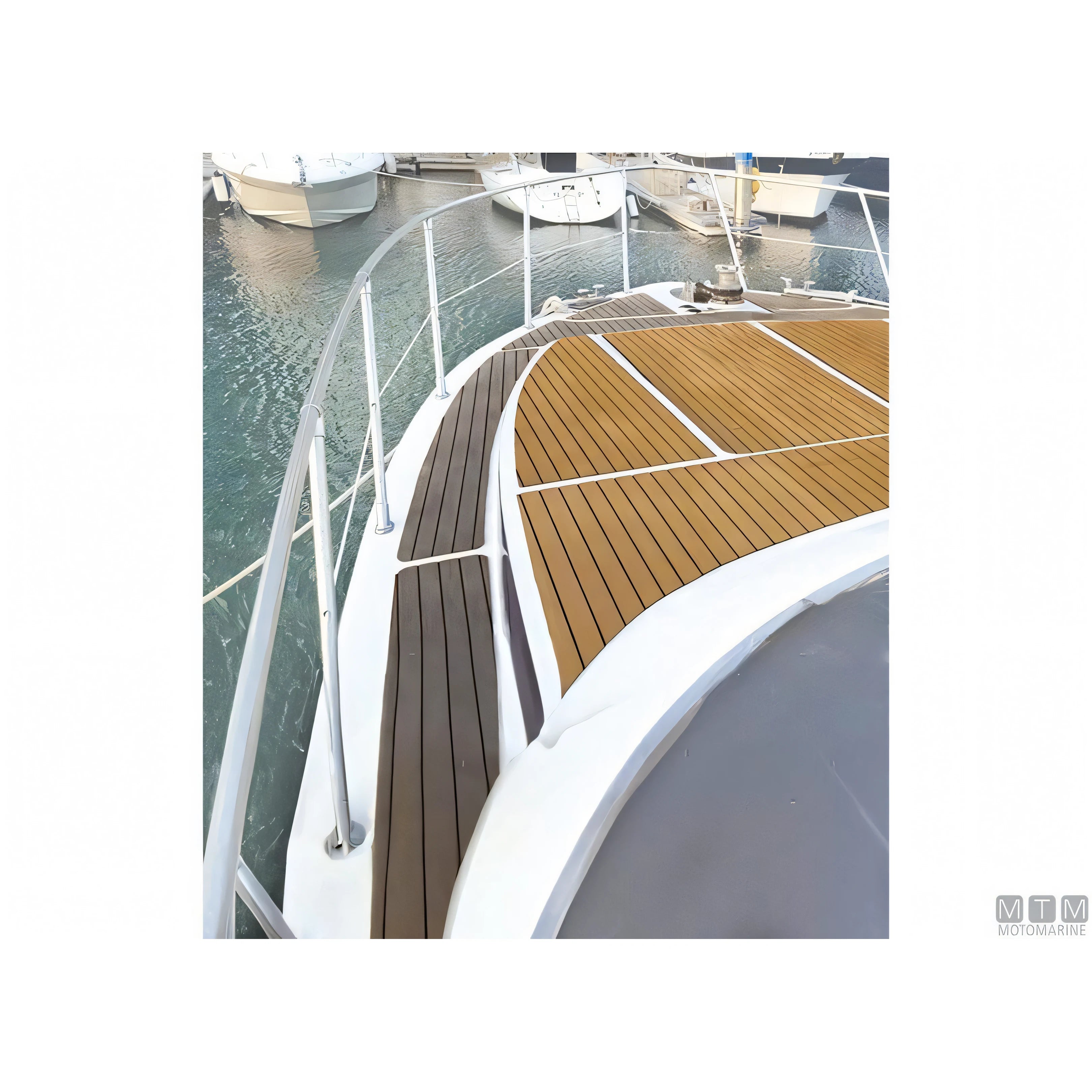 Motomarine rivestimento EVA Deck per pavimentazione nautica — Fresato Teak - Senza adesivo