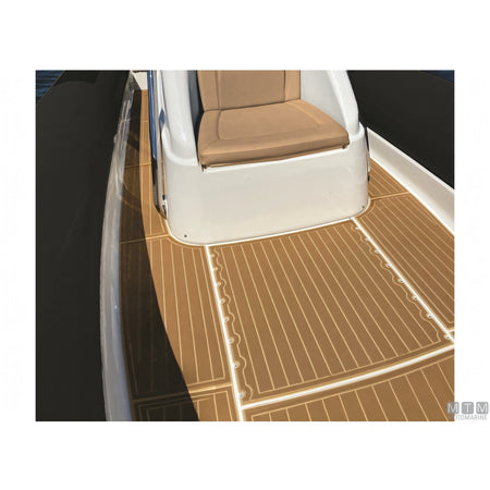 Motomarine rivestimento EVA Deck per pavimentazione nautica — Fresato Teak - Adesivo 3M