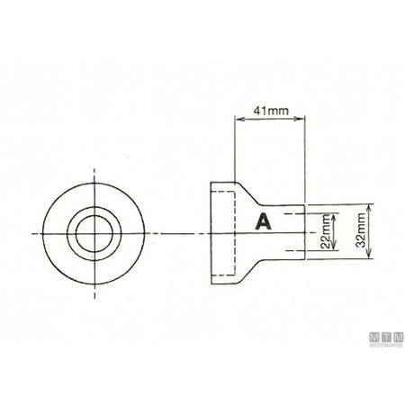Bowman Manicotto dritto Ø 22 mm