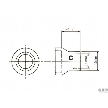 Bowman Manicotto dritto Ø 32 mm
