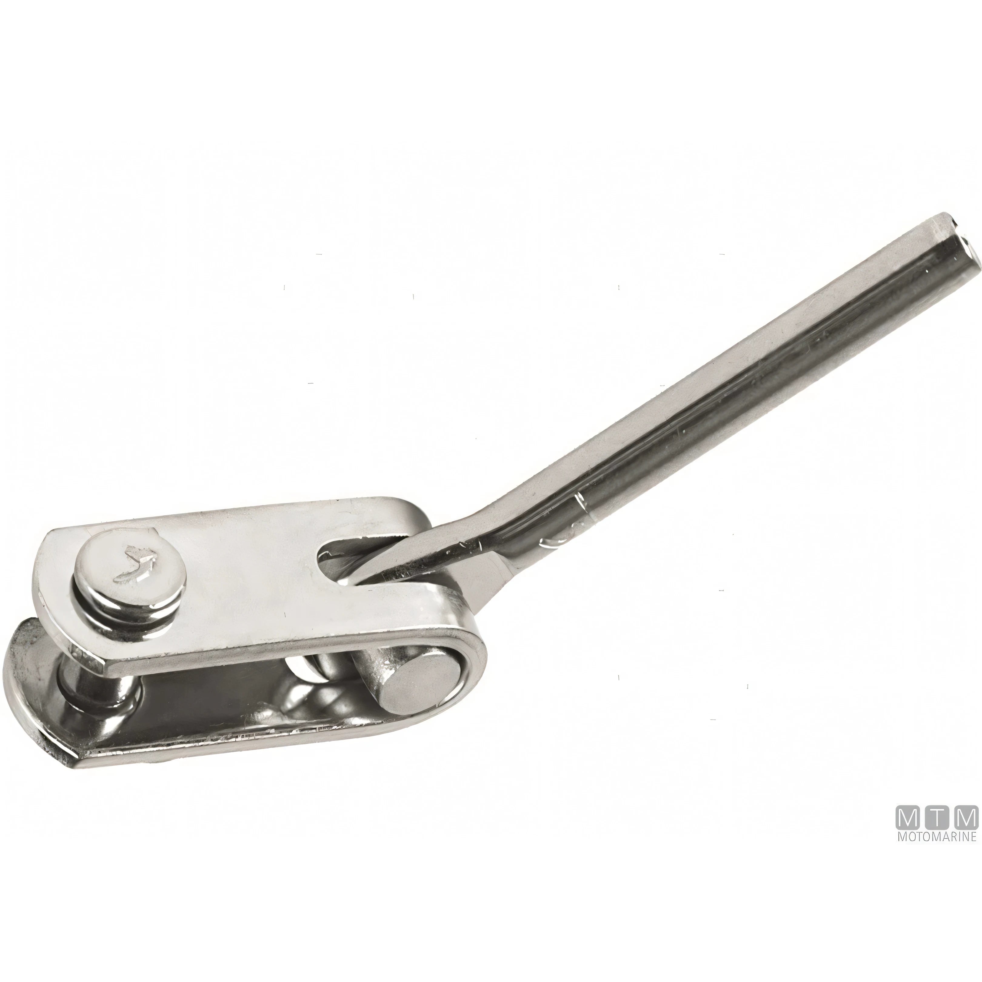 Blue Wave terminale a pressare a forcella snodata in acciaio inox 316 — Ø 4 mm - Pin 8