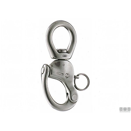 Moschettone Wichard L girevole sgancio rapido acciaio inox — Ø 19 mm