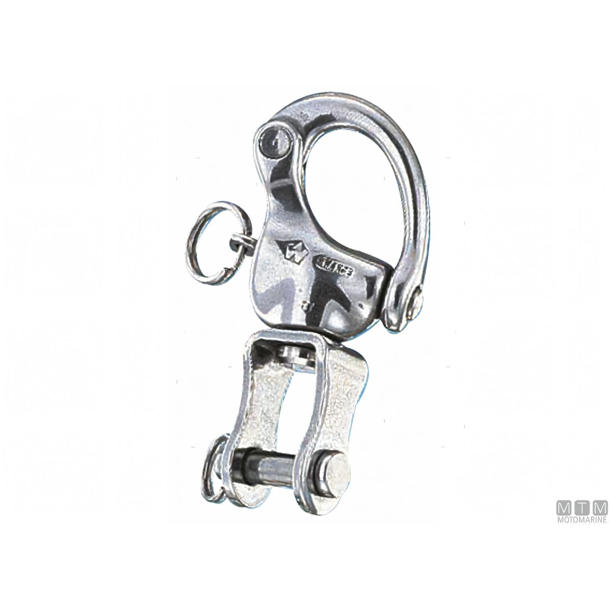 Moschettone Wichard sgancio rapido grillo girevole inox — 70 mm