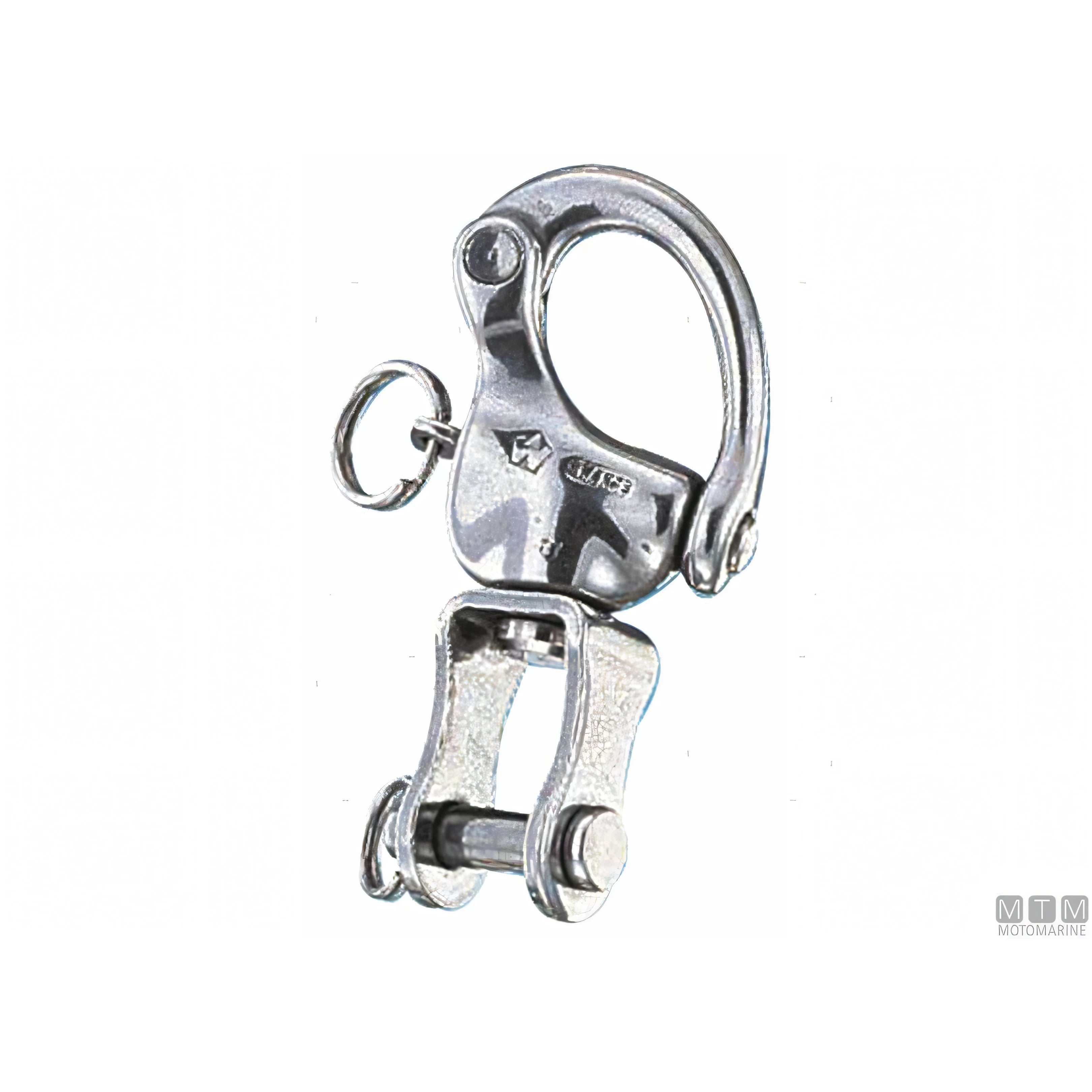 Moschettone Wichard sgancio rapido grillo girevole inox — 70 mm