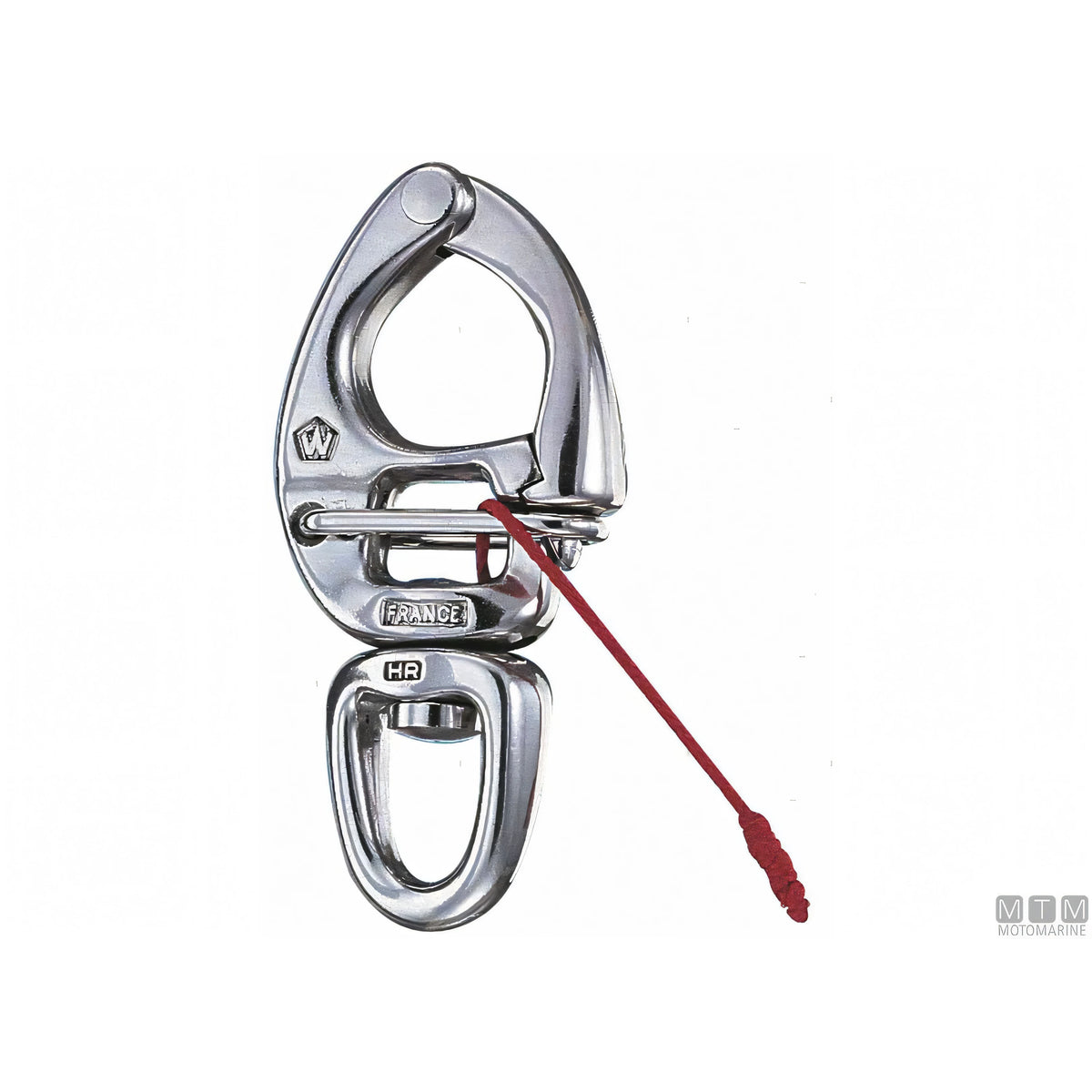 Wichard moschettone sgancio rapido occhio girevole acciaio inox — Ø 11 mm