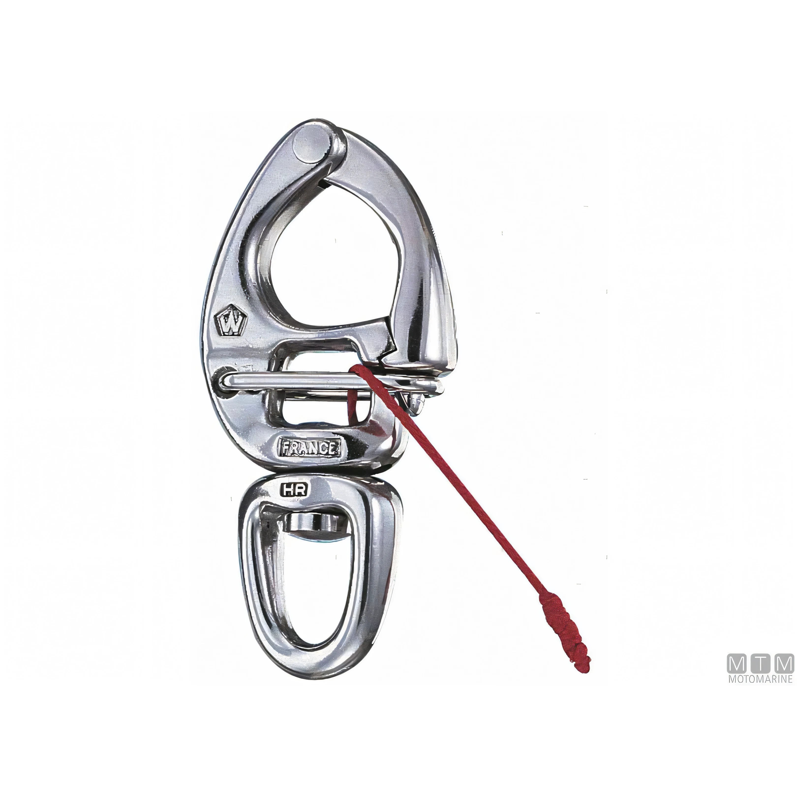 Wichard moschettone sgancio rapido occhio girevole acciaio inox — Ø 11 mm
