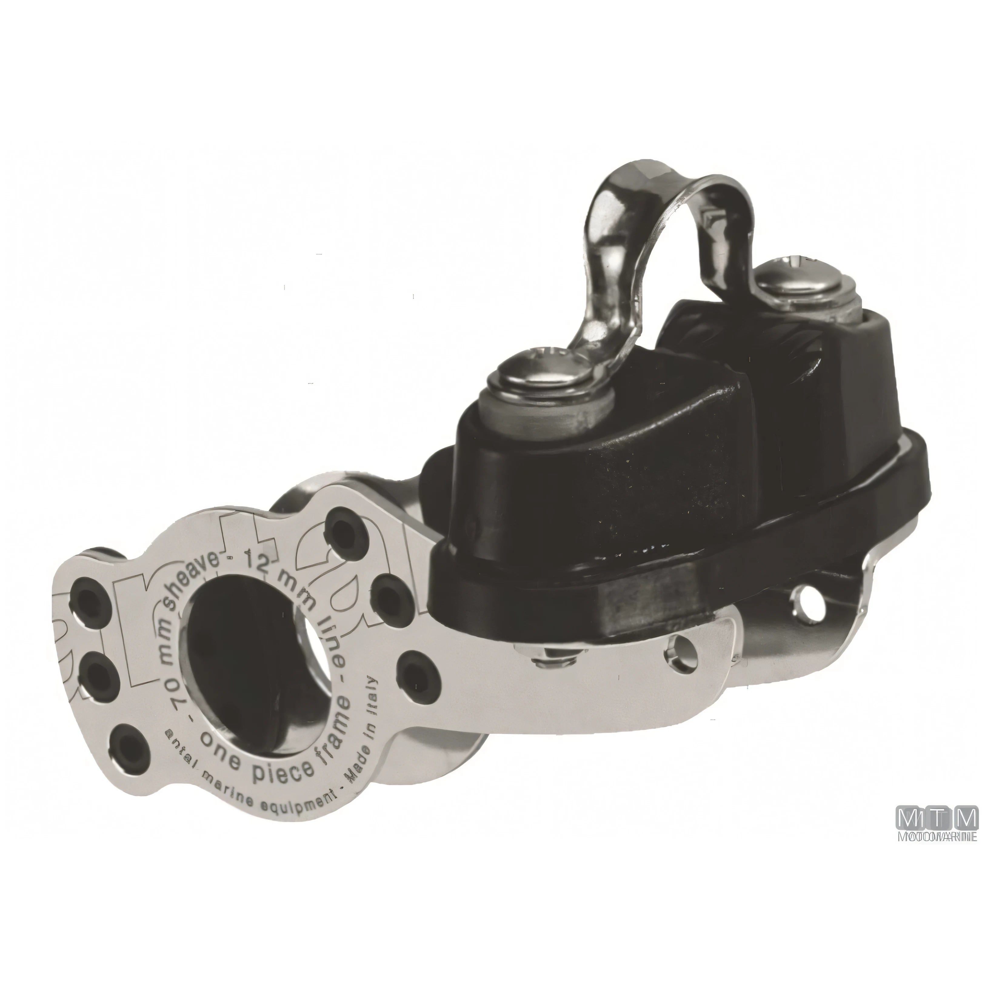 Bozzello Antal puleggia 50 mm cassa alluminio — Doppio con arricavo e strozzascotte