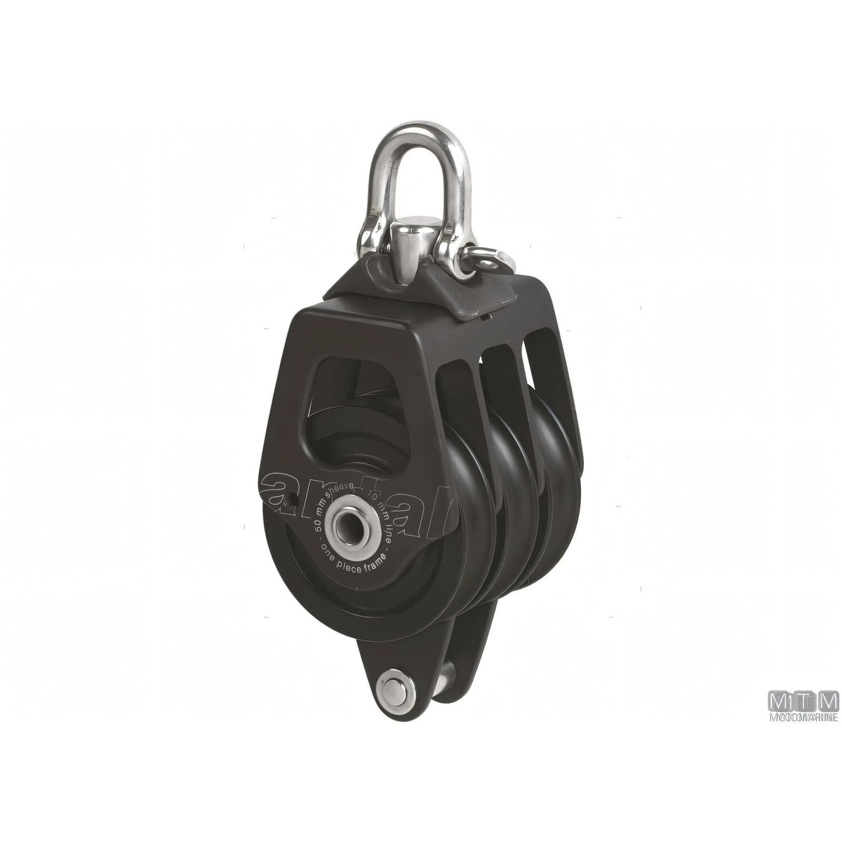 Bozzello Antal puleggia 50 mm cassa alluminio — Triplo con arricavo e strozzascotte