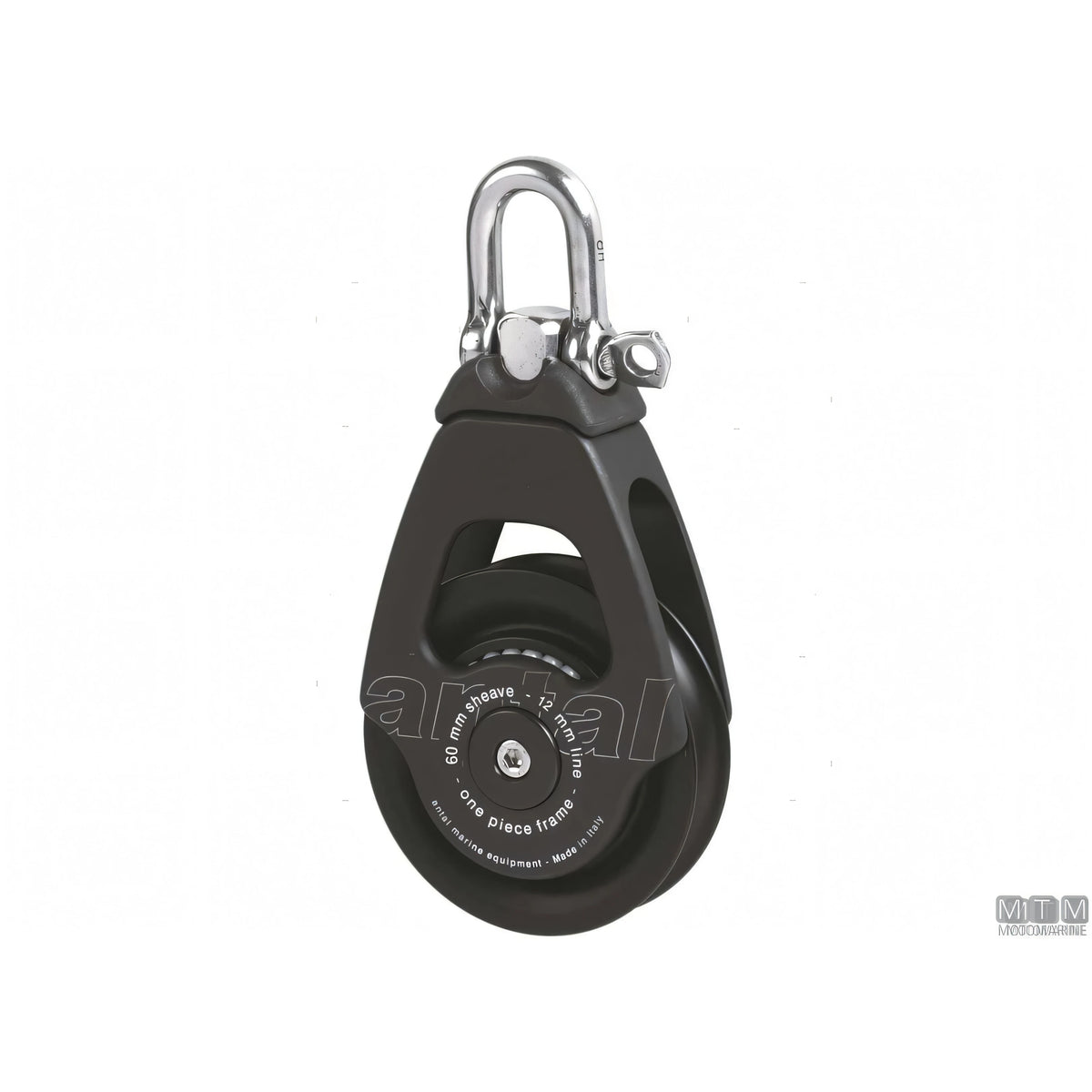 Antal bozzello puleggia 60 mm cassa in alluminio — Singolo