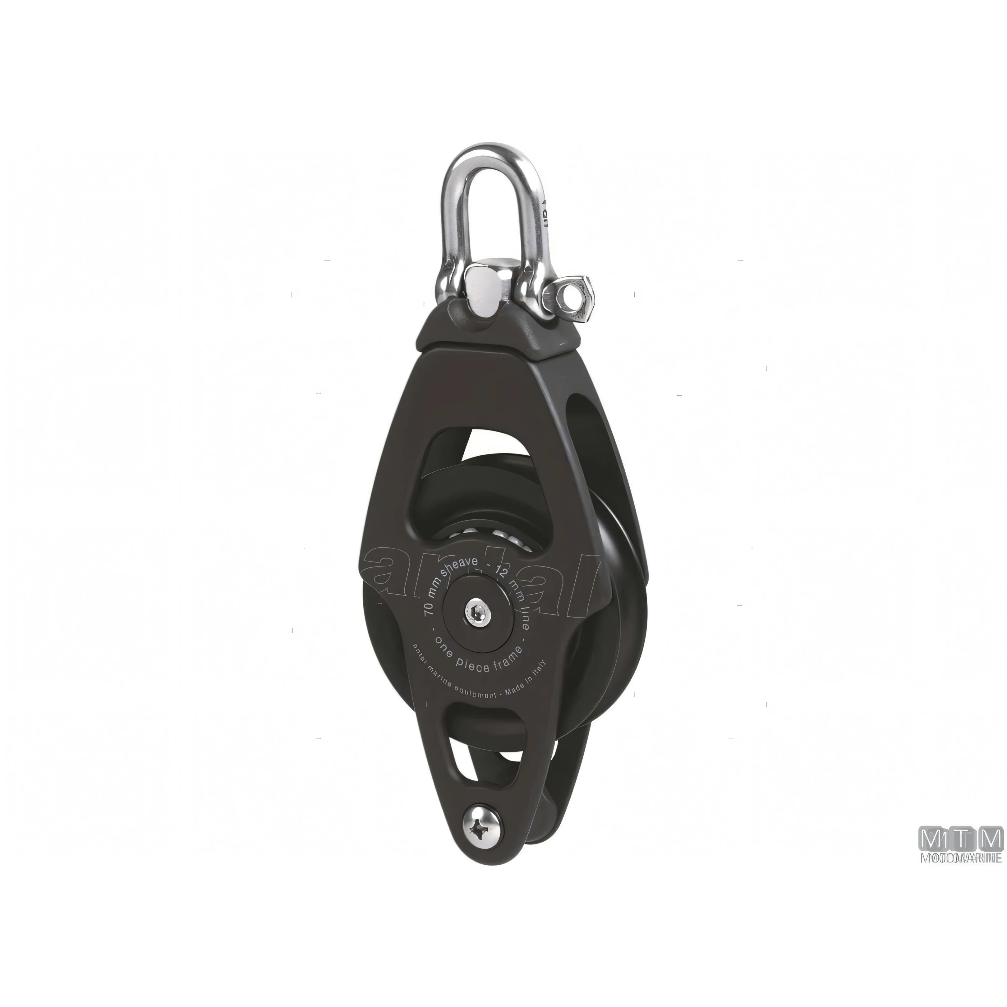 Antal bozzello puleggia 70 mm alluminio — Singolo con arricavo