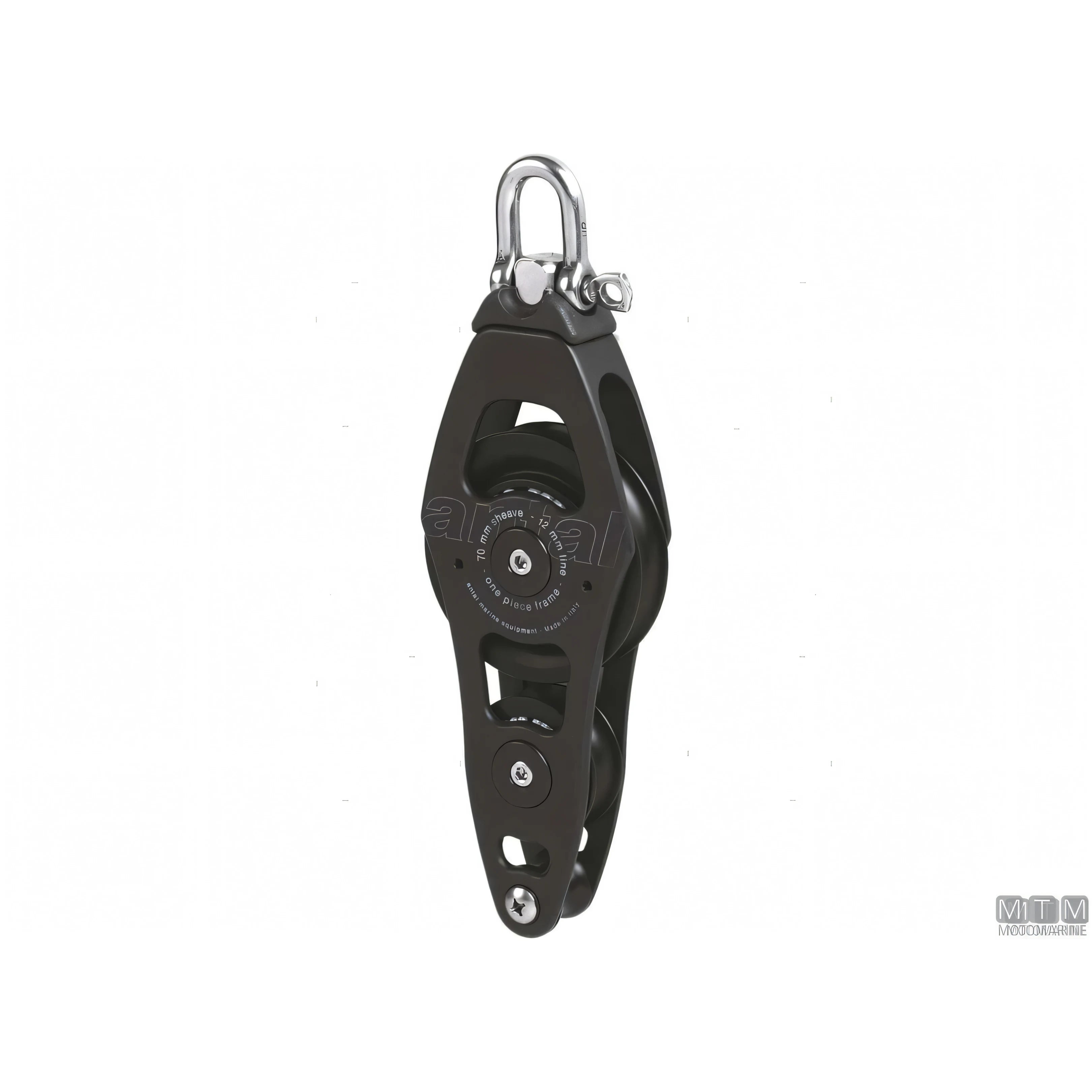 Antal bozzello puleggia 70 mm alluminio — Violino con arricavo