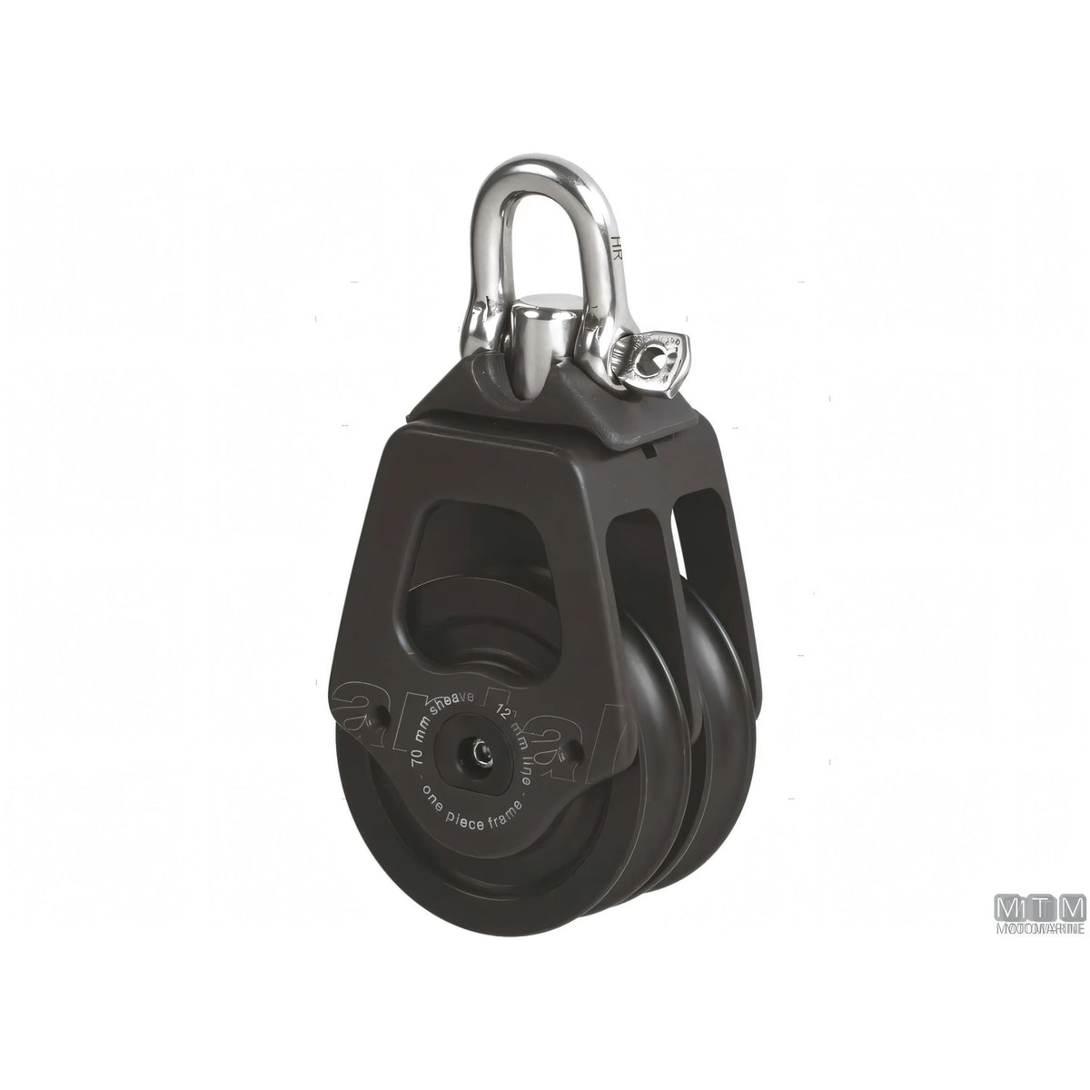 Antal bozzello puleggia 70 mm alluminio — Doppio