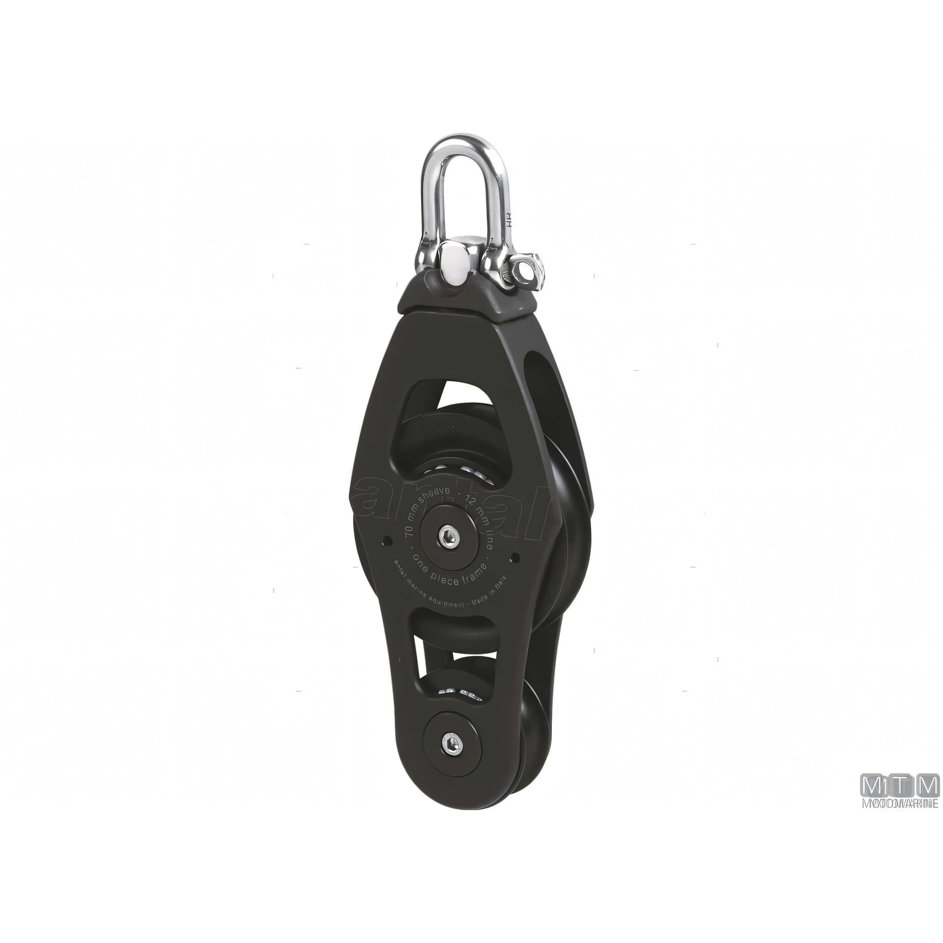 Antal bozzello puleggia 70 mm alluminio — Violino con strozzascotte