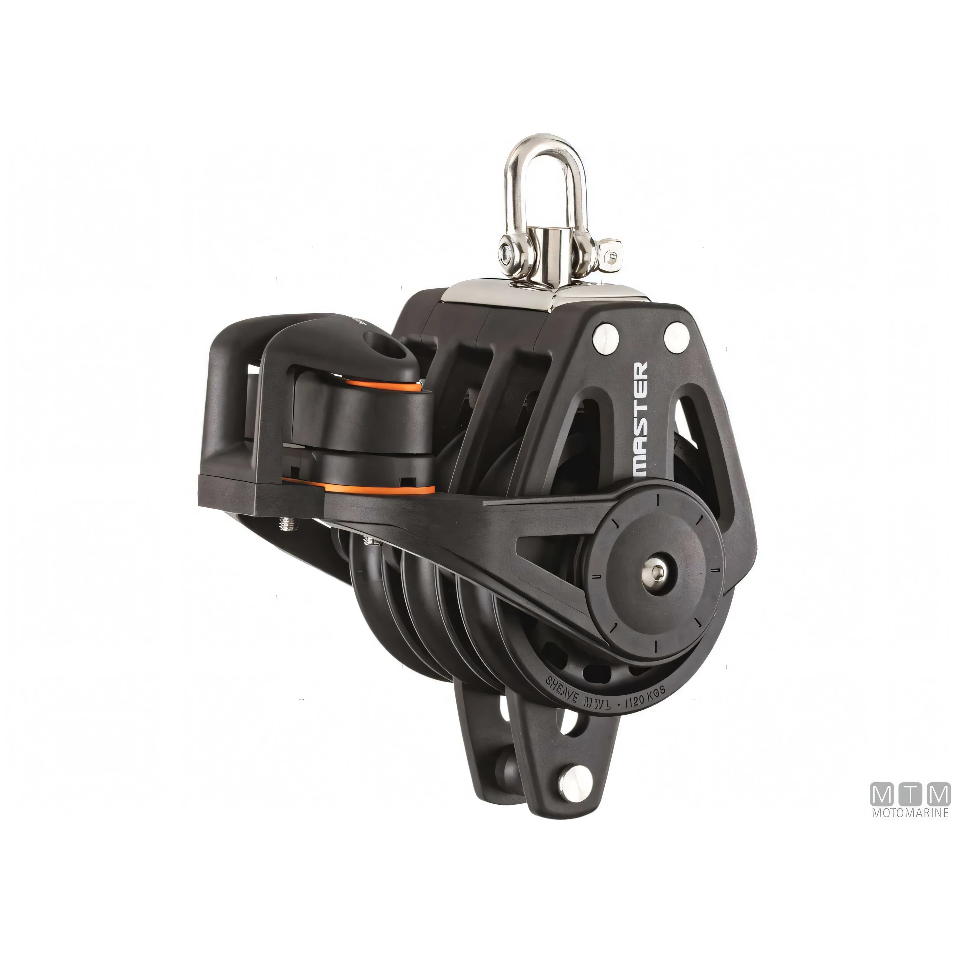 Bozzello Tersma Master puleggia 50mm boccola liscia — Triplo con arricavo e strozzascotte