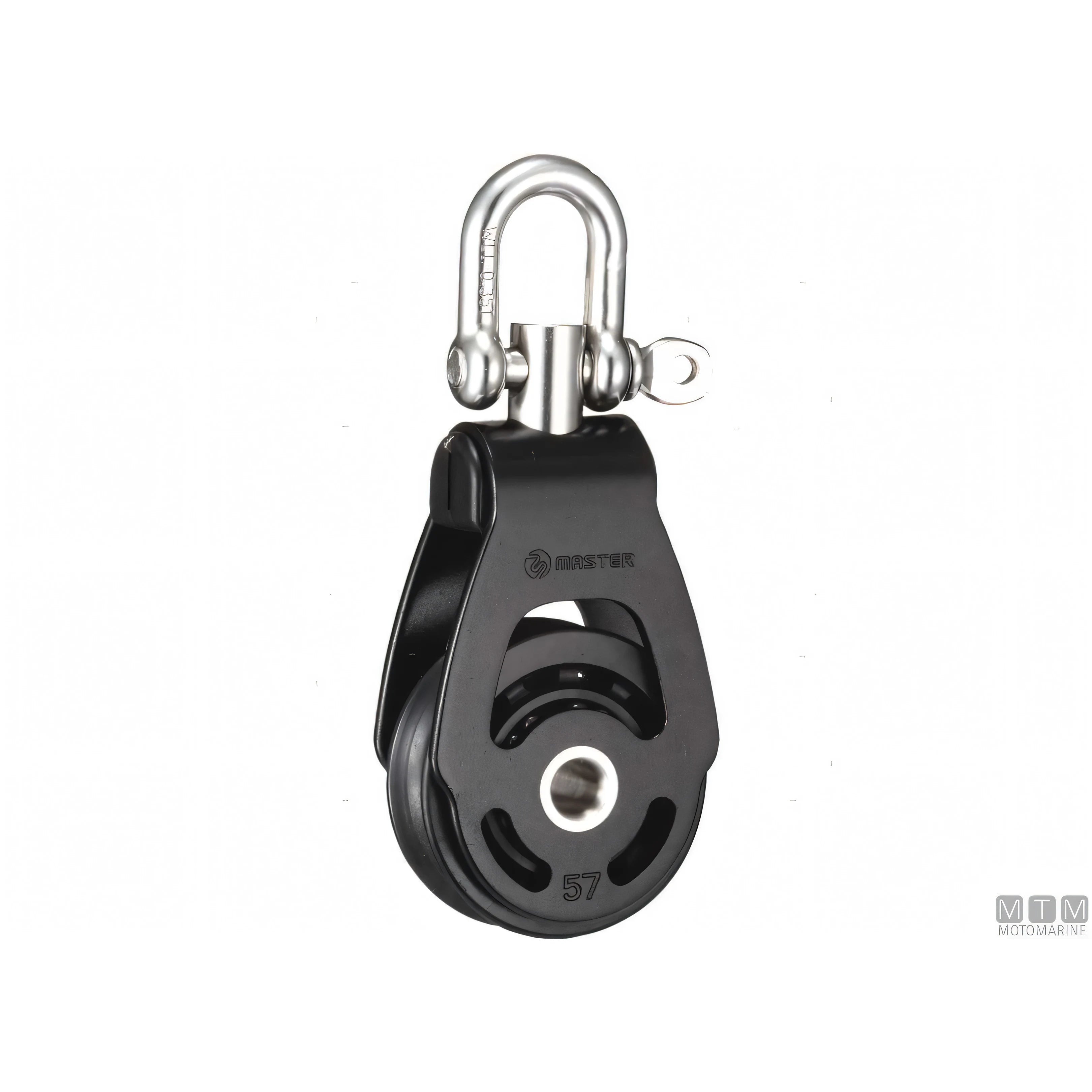 Tersma bozzello Master Hercules alluminio puleggia su sfere — Singolo Ø57mm