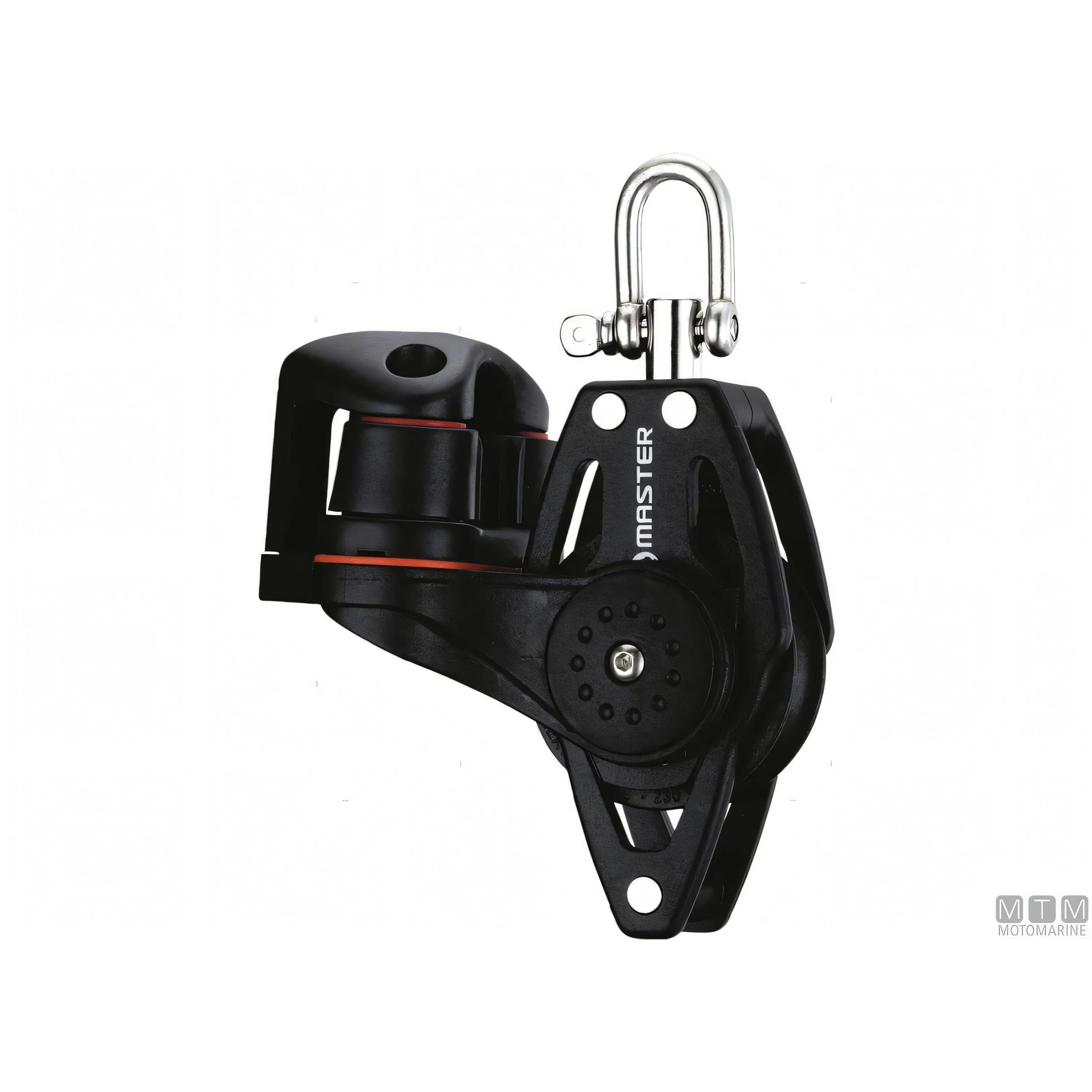 Tersma bozzello Master puleggia su sfere 57mm composito — Singolo con arricavo e strozzascotte