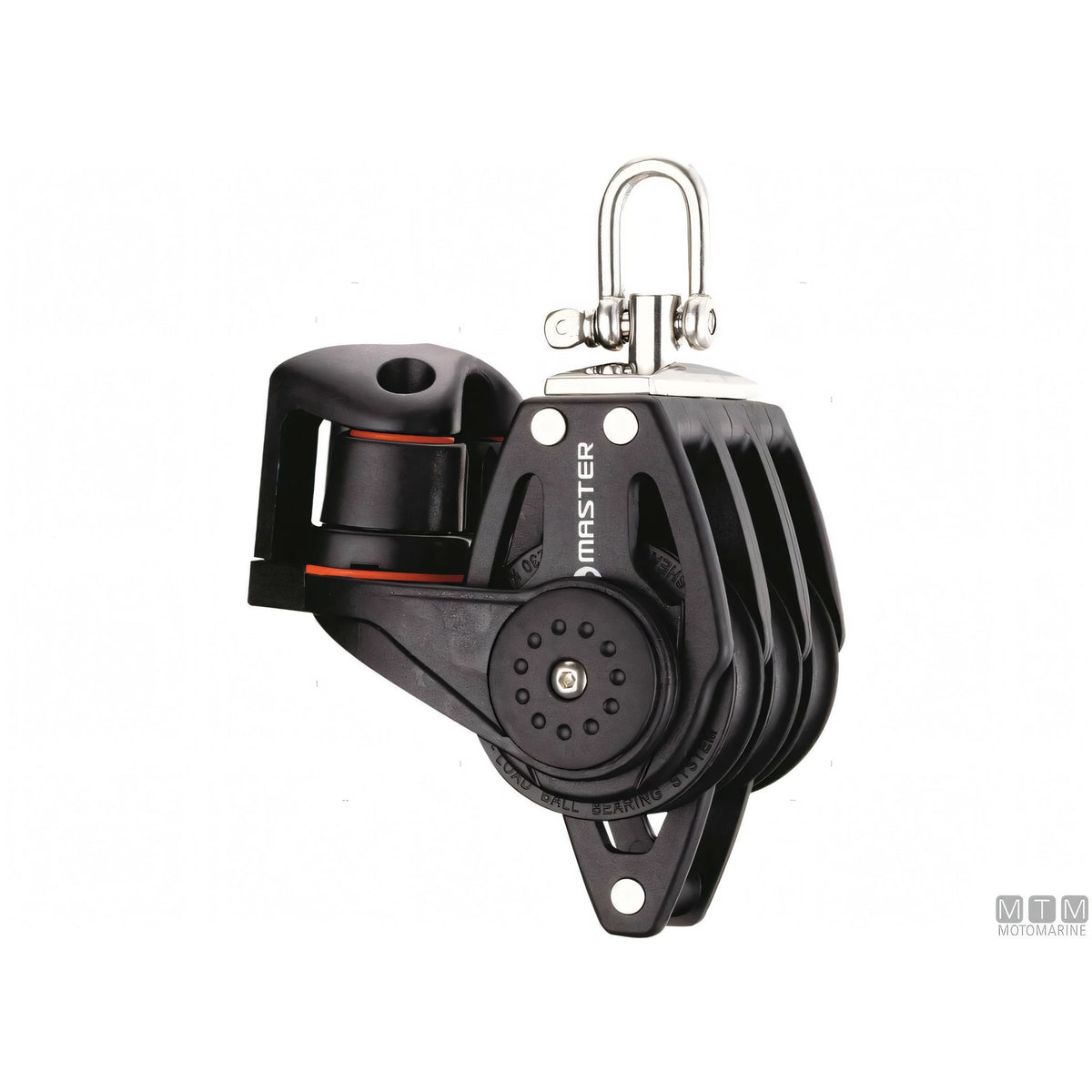 Tersma bozzello Master puleggia su sfere 57mm composito — Triplo con arricavo e strozzascotte