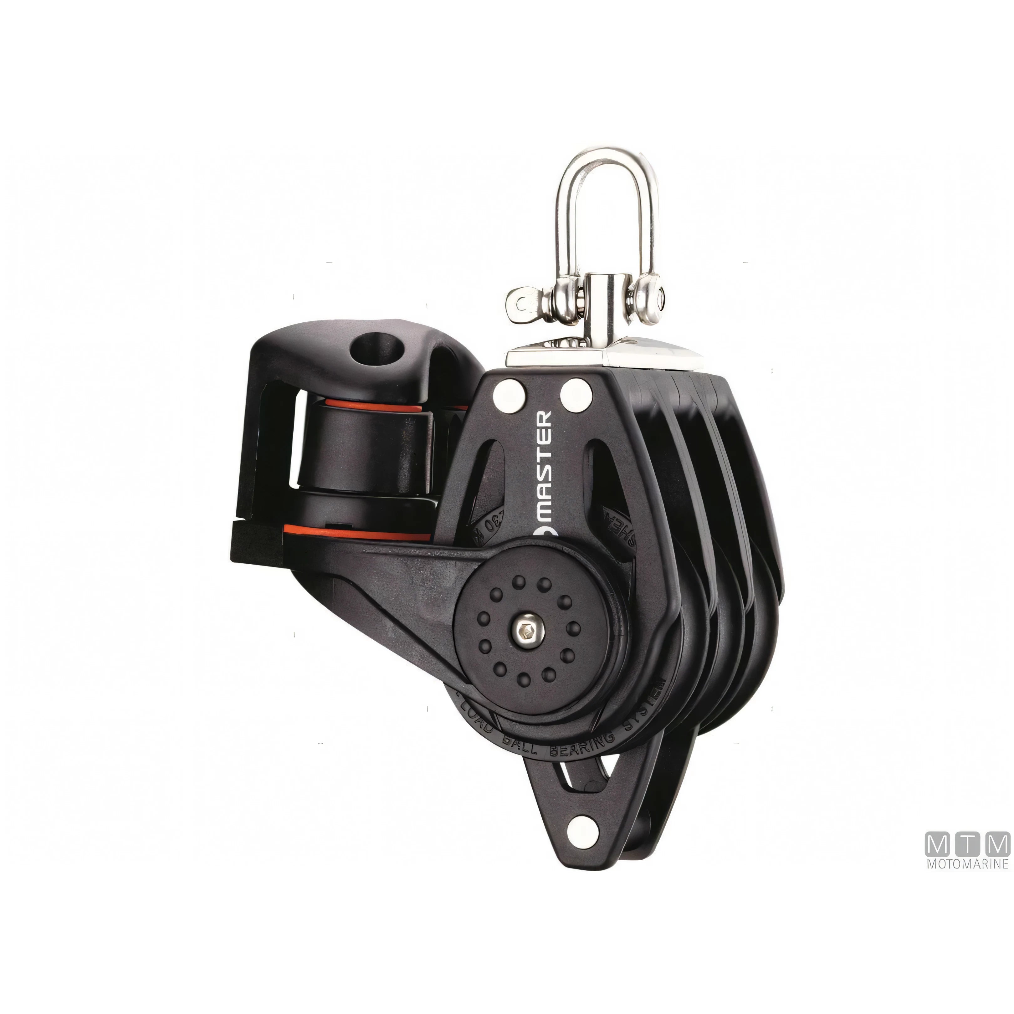 Tersma bozzello Master puleggia su sfere 57mm composito — Triplo con arricavo e strozzascotte