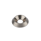 Sottovite svasata Ø 4 mm in ottone cromato color argento, forma conica con foro centrale | Onautica