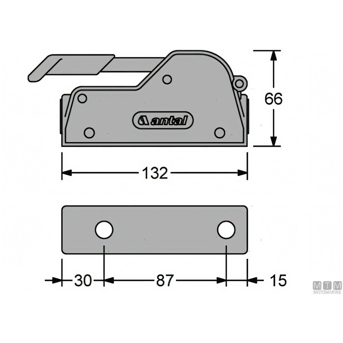 Stopper Antal V-Grip per cime — Singolo 8/12 mm